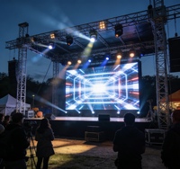Pantalla LED de Alquiler Prevision P3.9 P2.6 P2.9 para Interiores y Exteriores, Conexión Fija, Resistente al Agua, Panel de 500x500mm, para Fondo de Escenario
