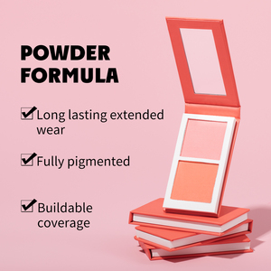 Paleta de Rubor de 2 Colores Nuevos con Acabado Mate para Contorno Facial, Maquillaje Vegano de Alta Pigmentación, Venta al por Mayor con Logo Personalizado - Product Image 2