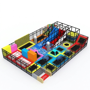 Newest Design Playgrounds Outdoor <b>Trampoline</b> Parks Ball Pools Ocean Balls <b>Trampoline</b> Parks and Play Centers - Product Image 1