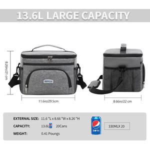 Brivilas Insulated Cooler Bag 25L Oxford Cloth Portable Outdoor Picnic Crossbody With Ice Pack - Product Image 5