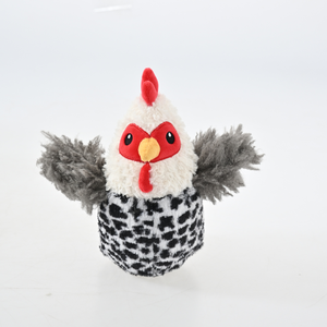 Interactief pluche haan-hondenspeelgoed met meerdere texturen, duurzaam en piepend, voor harige vriendjes - Product Image 6