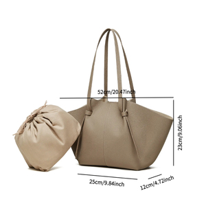 Fabricante OEM Personalizado Diseños <span class=keywords><strong>Originales</strong></span> Cuero de Grano Superior <span class=keywords><strong>Mujer</strong></span> Tote Laptop Bolso de Hombro Messenger - Product Image 6