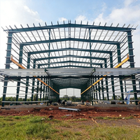 Edificio Prefabricado de Estructura de Acero Ligero, Almacén Logístico Moderno para Exteriores, Taller, Nave Industrial, Oficina, Supermercado, Centro Comercial, Escuela