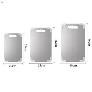 Nuova protezione angolare in Silicone antiscivolo creativo ispessito pannello di taglio di frutta carne tagliere in acciaio inox per impastare - Product Image 2