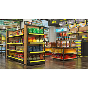 Supermarket Gondola <span class=keywords><strong>Grocery</strong></span> Store Display Racks, Racks For Store Display - Product Image 5