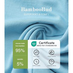 Camisón de Manga Larga para Niñas BambooBud, Viscosa de Bambú, Ropa de Dormir Suave, 2-5 Años - Product Image 3