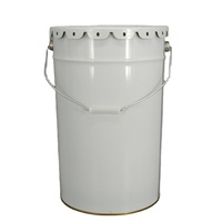 Bidon en étain à tête ouverte de 25 litres avec couvercle à oreilles ou couvercle à anneau de verrouillage pour peinture et revêtement