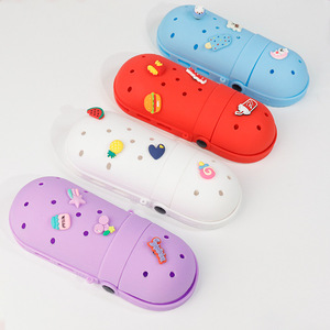 กล่องดินสอซิลิโคนรูปรองเท้าแตะ DIY ยี่ห้อ AFB ขายดีที่สุด ความจุเยอะ น่ารัก ใช้จัดเก็บอุปกรณ์การเรียน - Product Image 3