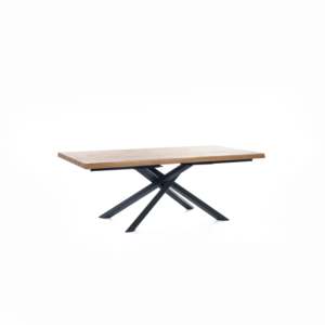 Blake minimalista moderno Set di mobili per la casa estensibile tavolo ovale (100cm X 200/300cm H. 76cm) MDF in legno assemblato espandibile - Product Image 1
