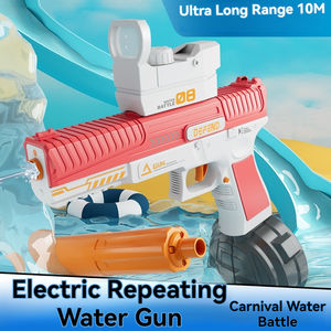 Pistola ad acqua elettrica a fuoco rapido per bambini Design Desert Eagle con forte Spray automatico e interruttore manuale pistole giocattolo - Product Image 6