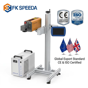 Machine de marquage laser UV volante FK SPEEDA 355 nm pour composants électroniques de circuits imprimés, marquage fin du verre, codeur industriel haute vitesse - Product Image 1
