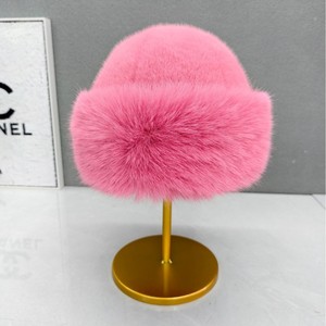 <strong>Fluffy</strong> Faux Fur Breathable Bucket <strong>Hat</strong> for Women Luxury Plush Warm Winter <strong>Hat</strong> Thick Snowy Day - Product Image 4
