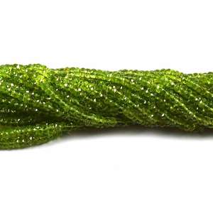 Precio al por mayor cuentas de piedras preciosas de peridoto natural cuentas sueltas facetadas con forma de Rondelle verde para la fabricación de joyas de buena calidad - Product Image 4