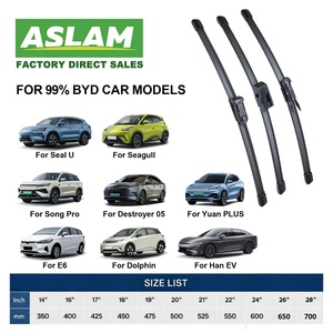 ใบปัดน้ำฝนยางธรรมชาติคุณภาพสูง ASLAM สำหรับรถยนต์ BYD รุ่น Dolphin Tang DM-i Han EV Series - Product Image 2