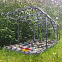 Maison Modulaire en PRV, Panneau Sandwich à Noyau en Polyuréthane Premium, Maison Préfabriquée, Fournisseur d'Ingénierie Professionnelle, Écologique