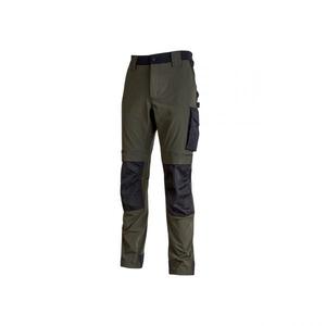 Pantalon de travail coupe slim pour homme vert foncé Atom U-POWER - PE145DG-S PANTALON DE TRAVAIL EAN 8033546421024 PANTALON DE TRAVAIL CARGO - Product Image 1