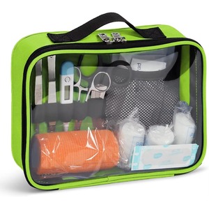 Trousse de premiers secours pliable rouge vide, sac de rangement médical pour les urgences, la voiture, l'atelier, le cyclisme, les activités de plein air, fabriqué en Chine - Product Image 1