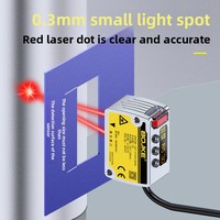 Capteur de positionnement par laser, interrupteur photoélectrique haute précision, RS485, analogique, réflexion diffuse, NPN