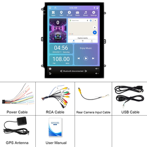Radio para Auto Podofo de 9.7 Pulgadas, 6+128G, Pantalla Táctil Vertical Estilo Tesla, Estéreo para Auto, CarPlay Inalámbrico, Android Auto, BT/WiFi/GPS/FM/RDS - Product Image 6