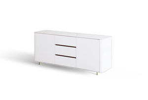 Cassettiera per Arredamento Casa, Struttura in MDF Ecologico, Design Moderno, Mobile Bianco per Soggiorno - Product Image 3