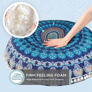 Memory Foam Added Meditation <strong>Floor</strong> Pillows Round <strong>Large</strong> Pillow Seating Bohemian Mandala Circle <strong>Floor</strong> <strong>Cushion</strong> - Product Image 3