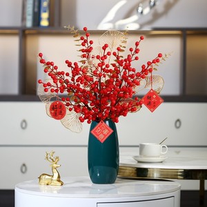 ดอกไม้ประดิษฐ์ Fortune Fruit สูง 20 ถึง 80 ซม. ตกแต่งปีใหม่จีนแบบสมจริง - Product Image 2