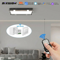 Interruptor Inteligente WiFi SIXWGH Tuya, Aplicación Smart Life para Luz, 16A, con Clonación Cara a Cara de 433MHz, Duplicador de Control Remoto RF Inalámbrico