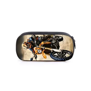 Estuche para Lápices con Estampado de Motocicleta, Diseño en Capas, de Alta Calidad, con Dibujos Animados en 3D, el Mejor Regalo para Niños y Niñas, para la Escuela y la Oficina - Product Image 1