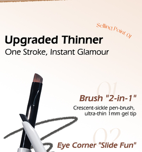 El lápiz delineador de ojos en gel de doble cabezal giratorio automático VEECCI es resistente al agua, al sudor y duradero. - Product Image 4