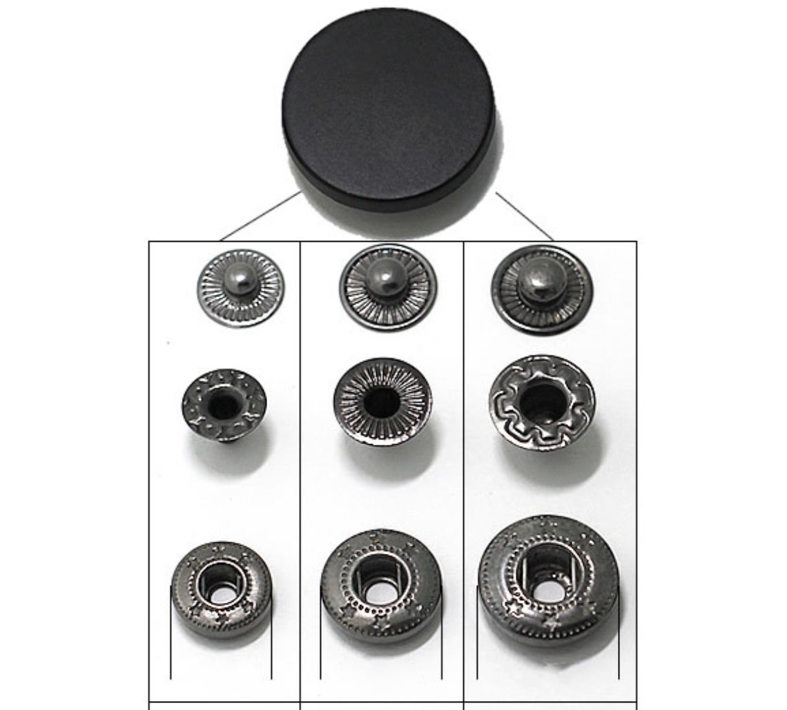 Black Painted Cap+Gun Metal Bottom