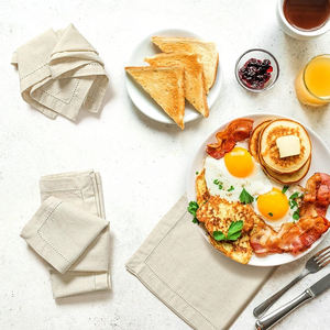Serviettes en coton et lin personnalisées les plus vendues pour les mariages et les fêtes Style uni pour la table à manger pour les restaurants et les événements - Product Image 3