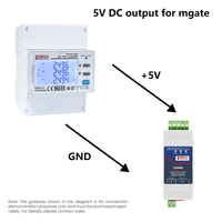 MID aprobado EM4373 CT 3*230/400V 0,05 ~ 5(6) un analizador de calidad de energía trifásico medidor de energía para sistema de gestión de electricidad