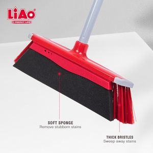 <span class=keywords><strong>Escoba</strong></span> Suave para Limpieza del Hogar, Resistente al Viento, con Mango de 3 Secciones, Empaquetada en Caja LiAo - Product Image 4