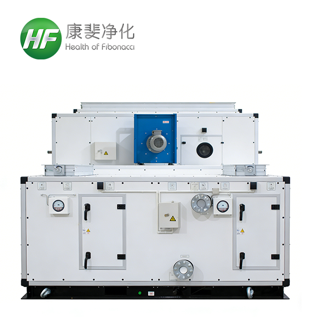 Stable Performance Automatic R-410A Single Rotary Wheel Dehumidifier Air Handling Unit Hitachi Compressor Energy Saving Long