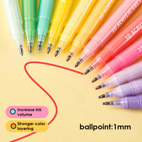 Foska Vente Chaude Marqueurs Acryliques Non Toxiques Multicolores 6 Couleurs Marqueurs à Peinture à l'Alcool Ensemble de Dessin pour Enfants Étudiants