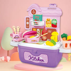 Jouet de <span class=keywords><strong>cuisine</strong></span> miniature pour enfants, jeu de simulation de <span class=keywords><strong>cuisine</strong></span>, accessoires, jeu de rôle, ensemble de <span class=keywords><strong>cuisine</strong></span> de couleur violette, <span class=keywords><strong>meilleur</strong></span> cadeau pour un anniversaire - Product Image 2