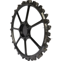 Pneus/Jantes en Acier et Caoutchouc JIYU 1226x80mm pour Pulvérisateur Agricole, Roues de Tracteur Kubota pour Repiqueuse, Finition Noire, Rénovation/Mise à Niveau