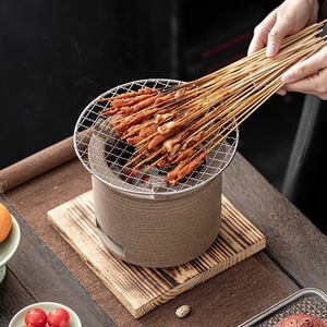 เตาดินเผาแบบญี่ปุ่นสำหรับบาร์บีคิวกลางแจ้งและให้ความร้อนด้วยเชื้อเพลิงฟืน ดีไซน์ทนทาน - Product Image 1