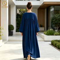 Abaya musulmane du Moyen-Orient pour femmes, vêtements islamiques égyptiens et noirs faits à la main, nouvelle collection