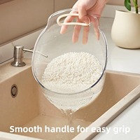 Passoire multifonction sécurisée avec poignée, panier simple pour rincer le riz, égouttoir à fruits et légumes pour la cuisine, passoire de lavage domestique