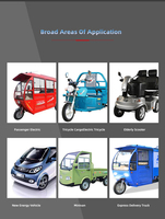 Moteur électrique sans balais DC Faradyi 48V 1000W pour tricycle cargo, personnalisable, à aimant permanent IE 1, 3200 tr/min, 4kg