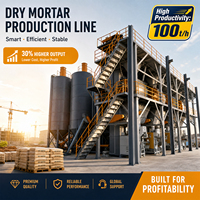 Ligne de production de machines à fabriquer de l'adhésif pour carrelage certifiée CE avec formule professionnelle et assistance technique, performance stable