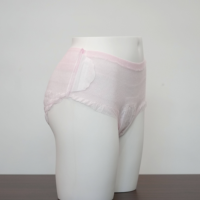 Culottes menstruelles jetables en pulpe de bois rose, écologiques, de haute qualité, super respirantes, pour femmes