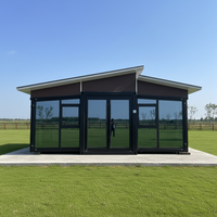 Serre de transport en acier préfabriquée pliable et extensible de 20 pieds, moderne, étanche, pour hôtel ou chambre à coucher facile à aménager