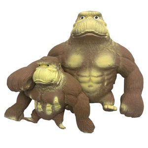 Juguete Antiestrés de Gorila de Arena Elástica, Novedad, Orangután de Juguete para Apretar y Estirar - Product Image 5