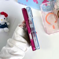 Nouvelles Coques de Téléphone Magnétiques Tendance Rouge Cerise Transparentes Scintillantes pour iPhone 18 17 16 15 14 13 Pro Max