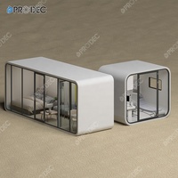 Mobilier d'entreprise salle de bureau modulaire cabine insonorisée de jardin nacelles de réunion extérieures