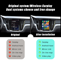 Adaptateur CarPlay sans fil CZT-AUTO Original pour mise à niveau d'écran, compatible Volvo XC90 XC60 XC40 S90 S60 V90 V60 Android pour lecteur DVD