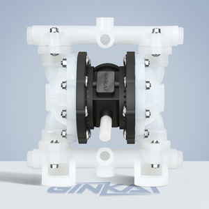Pompa Diafragma Pneumatik Polipropilena GK 1/<span class=keywords><strong>2</strong></span> Inci Pompa Membran Ganda untuk Transfer Cairan Asam Alkali dan Cairan Korosif - Product Image 4