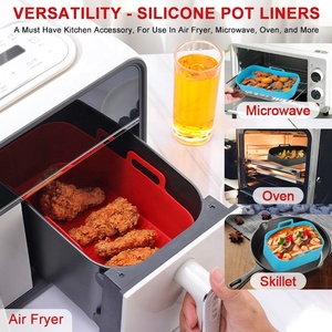 Molde de Silicona Plegable Reutilizable con Logotipo Personalizado, Apto para Horno y Microondas, Revestimiento de Silicona para Freidoras de Aire - Product Image 3